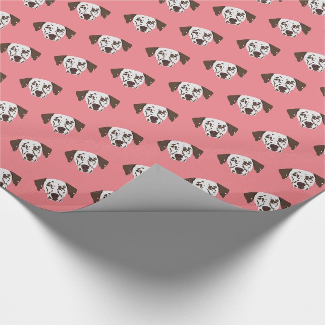 Mörkrökt Dalmatisk Hund Presentpapper (Hörn)