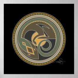 Mörksprit, svart bakgrund poster