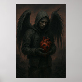 MörkStarBurn Black Heart Poster
