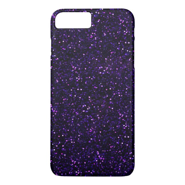 Mörkt Amethyst lilaglitter Case-Mate iPhone Skal (Baksida)