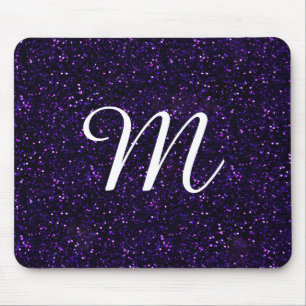 Mörkt Amethyst lilaglitter Musmatta