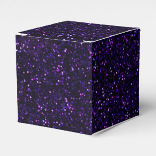 Mörkt Amethyst lilaglitter Presentaskar