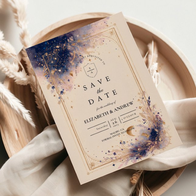 Mörkt Astrologiskt Bröllop Spara Datumet (Skapare uppladdad)