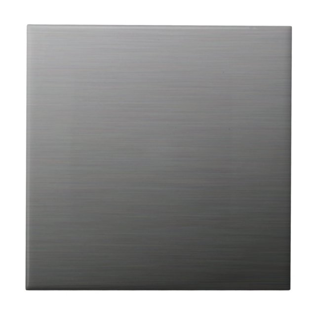 Mörkt borstat silvermetalliskt kakelplatta (Framsidan)