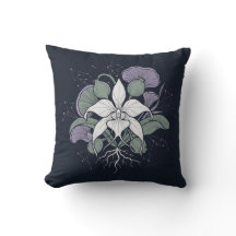 Mörkt Botaniskt Magnolia Celestial Kuddöverkast
