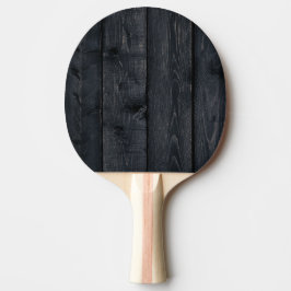 Mörkt Bränt Trä Enkelt Pingisracket