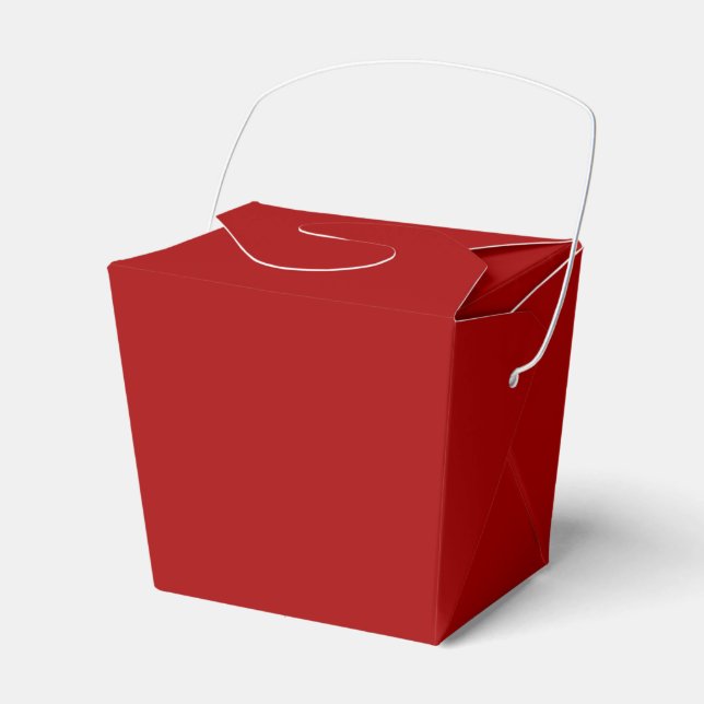 Mörkt Candy Apple Rött Enfärgat Presentaskar (Framsidan Sidan)