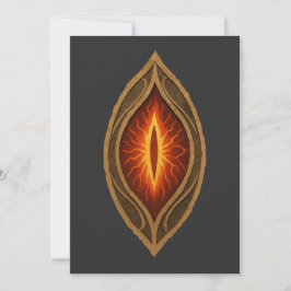 Mörkt Eld Öga Lords Fantasiemblem Inbjudningar