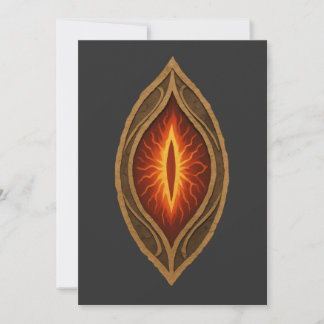 Mörkt Eld Öga Lords Fantasiemblem Inbjudningar