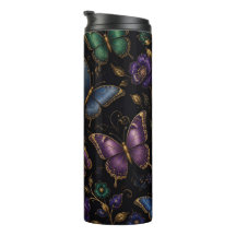 Mörkt elegant fjärilmönster