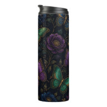 Mörkt Elegant Fjärilsmönster