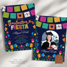 Mörkt Färgrik Talavera Mexikansk Examen Fiesta I