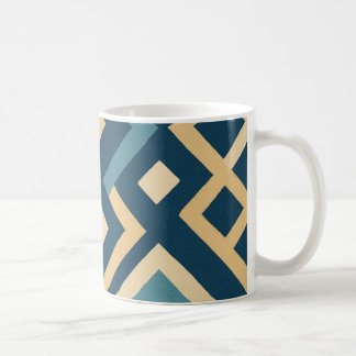 Mörkt geometriskt mönster kaffemugg