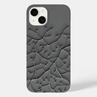 Mörkt Grå Organisk iPhone-fodral Modern Textur
