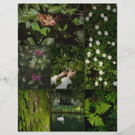 Mörkt Grön Natur Kärna Scrapbooking Papper