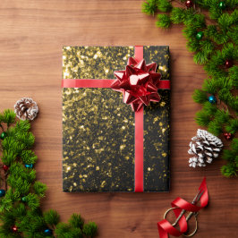 Mörkt guld gul falsk glittergnistrar presentpapper