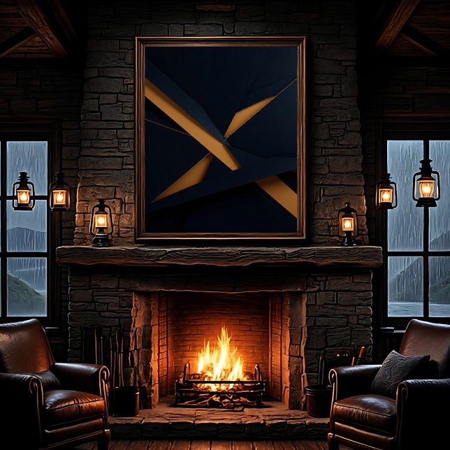 Mörkt Guld Lyx Canvastryck (Skapare uppladdad)