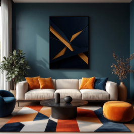 Mörkt Guld Lyx Poster