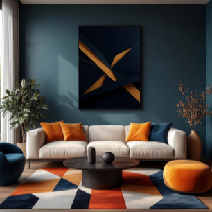 Mörkt Guld Lyx Poster