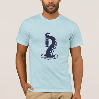 Mörkt havsmonster tentakel håller lykta – gotisk t shirt