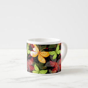 Mörkt höstmönster espressomugg