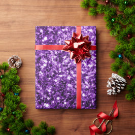 Mörkt lila falskt glänsande glitter gnistrar presentpapper