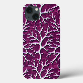 Mörkt lila iPhone-fodral i konstnärlig stil