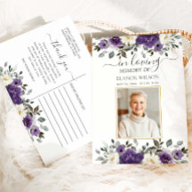 Mörkt Lila Vitt Blommigt Foto Begravning Minneshög