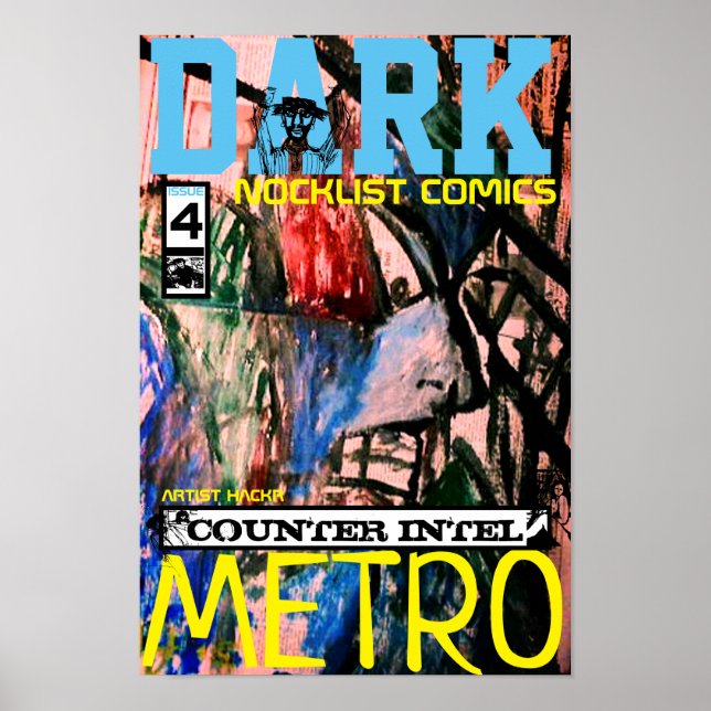 MÖRKT METRO MOTINTELLIGENS POSTER (Framsidan)