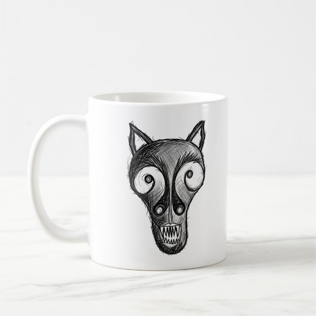 Mörkt monster kaffemugg (Vänster)