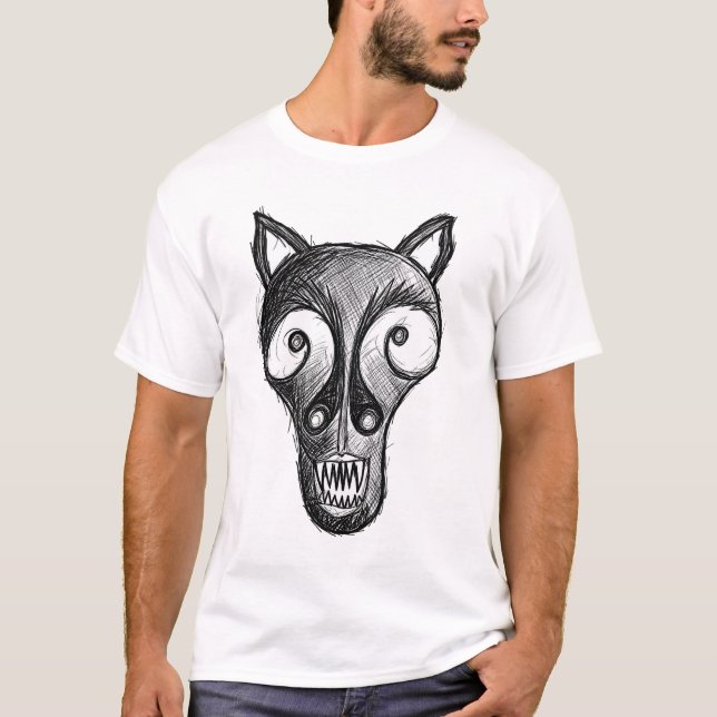 Mörkt monster t shirt (Framsida)