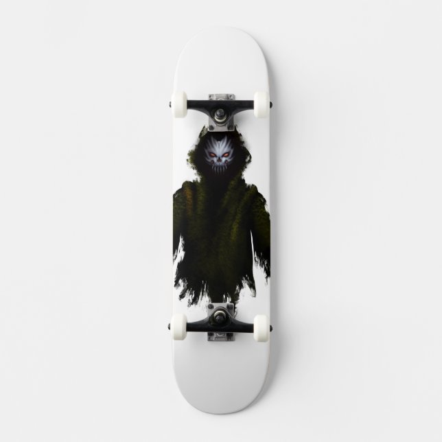 Mörkt monster varelse gotisk skräck kantig konst mini skateboard bräda 18,5 cm (Framsida)
