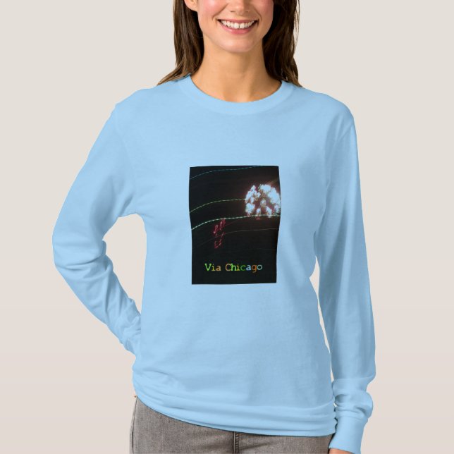 Mörkt neon tee shirt (Framsida)