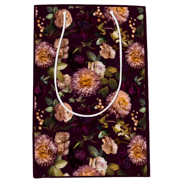 Mörkt och stämningsfullt bröllopsduschpresentpappe (Framsidan)