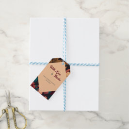 Mörkt Rik Blommig Tema Bröllopsfest Presentetikett