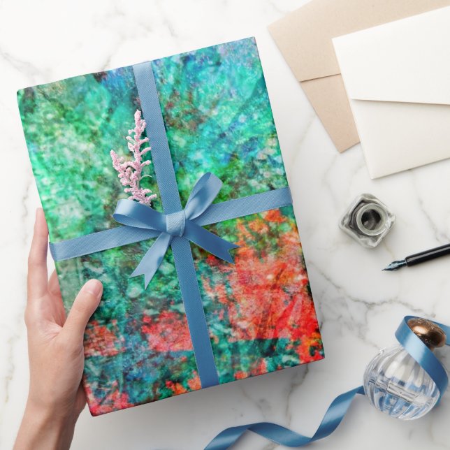 Mörkt rosenfärgat omslagspapper, mysig dekorativ m presentpapper (Gifting)