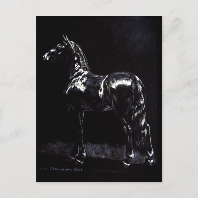 Mörkt silver vykort (Framsida)