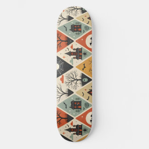 Mörkt spök-mönster mini skateboard bräda 18,5 cm