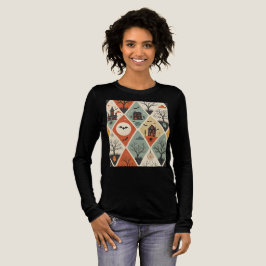 Mörkt spök-mönster t shirt