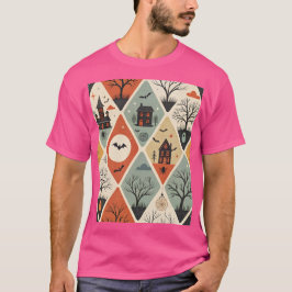 Mörkt spök-mönster t shirt
