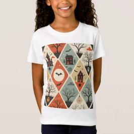 Mörkt spök-mönster t shirt