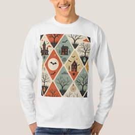 Mörkt spök-mönster t shirt