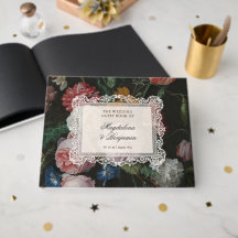 Mörkt stämningsfullt blommigt holländskt mästerver