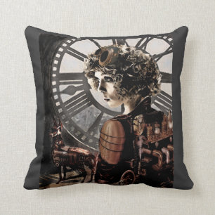 mörkt steampunk-kudde kudde