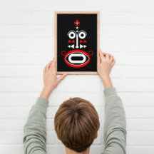 Mörkt Tema Tribal Mask
