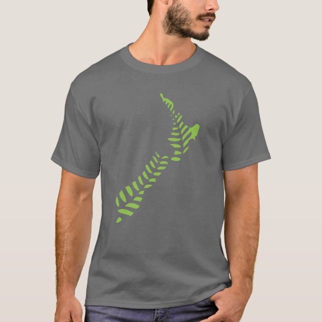 MörkT-tröja för Fern NZ 2 T-shirt (Framsida)
