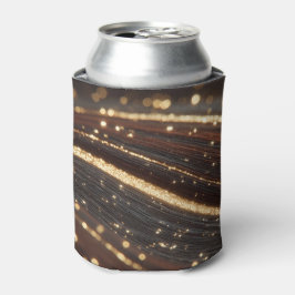 Mörkt valnötsträ med gnistrande gyllene floder