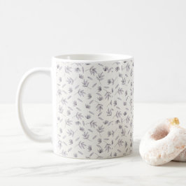 Mörkt Viktorianskt Botaniskt Blommönster Kaffemugg