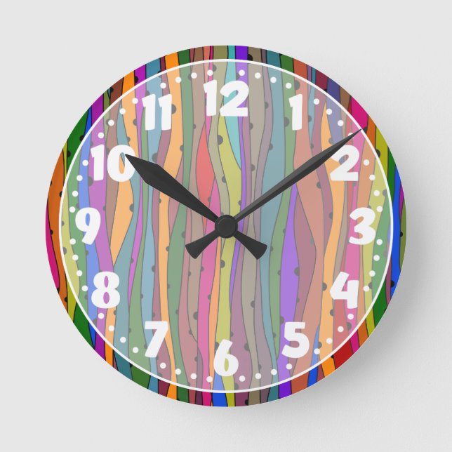 Mörkvågar tar tid på rund klocka (Framsida)