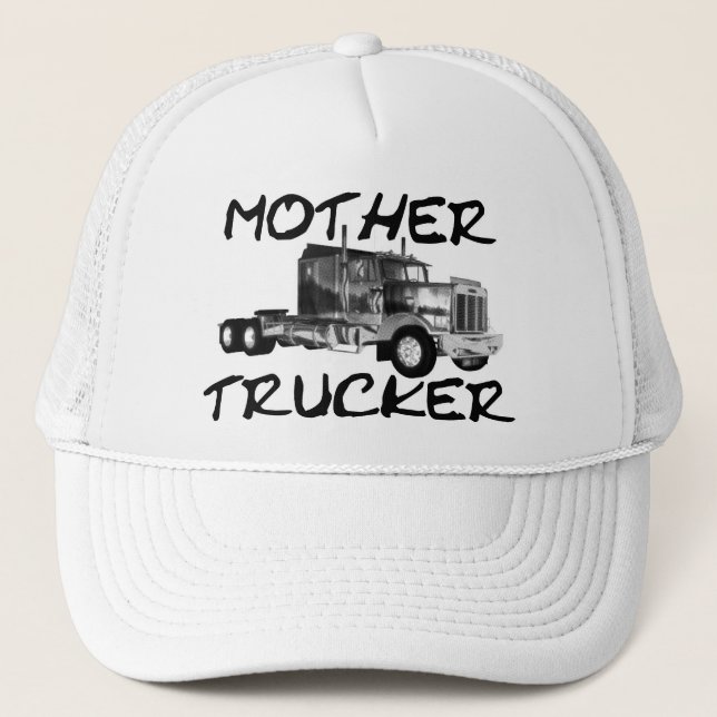 MORLASTBILSFÖRARE - SVART & VIT TRUCKERKEPS (Framsida)
